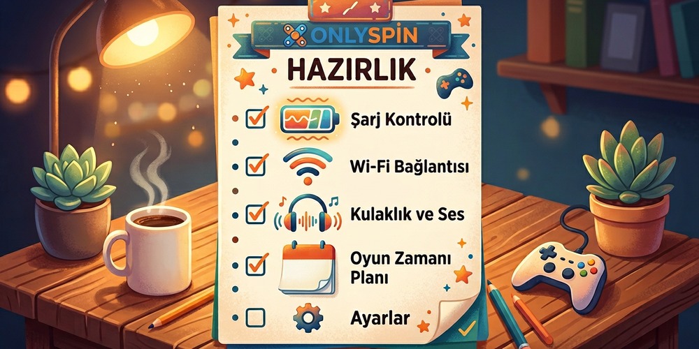 OnlySpin Mobil Hazırlık